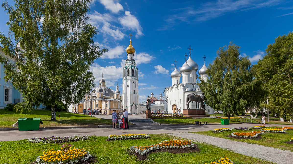 Вологда Соборная горка сверху