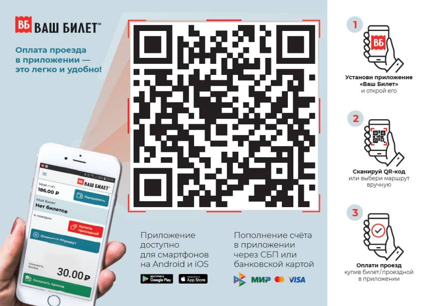 Как оплатить транспорт по qr коду